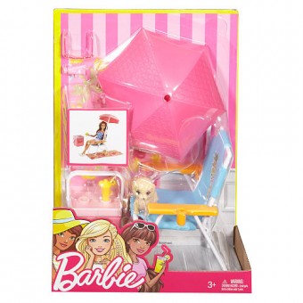 Barbie accesorii picnic pe plaje DVX49