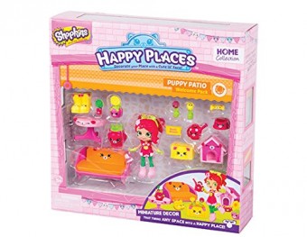 Happy Places Shopkins Puppy Patio cu papusa