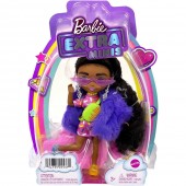 Papusa Barbie Extra Minis haina de blana mov HGP63