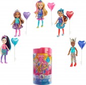 Barbie Chelsea Color Reveal cu 6 surprize si accesoriul cu baloane GTT26