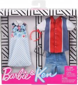 Barbie Fashion Pachet Haine Barbie si Ken Denim GHX69