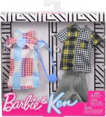 Barbie Fashion Pachet Haine Barbie si Ken Polka GHX72