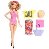 Barbie Glam Vacation Papusa cu Costum De Baie DGY74