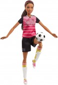 Barbie Made To Move Fotbalista bruneta DVF68