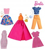Barbie Fashion set 5 tinute si 6 accesorii FRL30