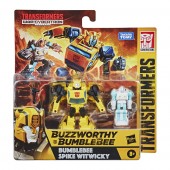 Transformers Buzzworthy Bumblebee War for Cybertron - Bumblebee si Spike Witwicky F0926