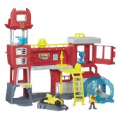 Transformers Rescue Bots Griffin Rock Firehouse Headquarters B5210 pompieri