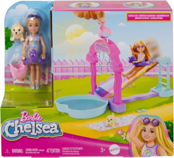 Barbie Chelsea Rainbow Water Slide HTK39