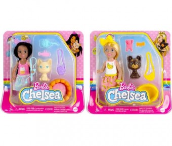 Barbie Păpușa Chelsea și animalele de companie HGT08