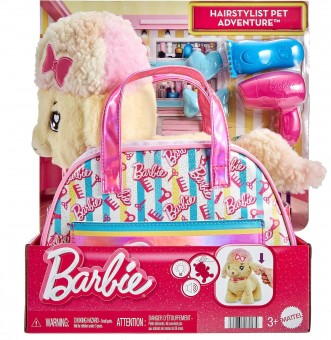 Barbie Styling Animal cu geanta HPJ43