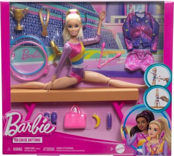 Barbie You Can Be Papusa Gimnastica cu accesorii HRG52