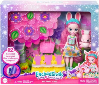 ENCHANTIMALS BABY BEST FRIENDS BREE BUNNY HLK85