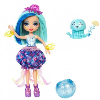 Enchantimals Papusa Jessa Jellyfish si figurina Marisa FKV57
