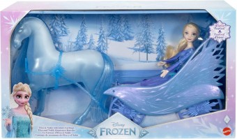 Frozen Elsa Fashion cu rochie si Nokk cu trasura JBG56
