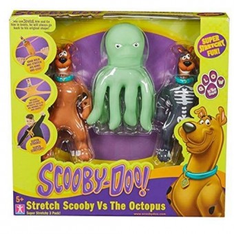 Jucarie Stretch Scooby Doo Vs The Octopus set de joaca 3 figurine