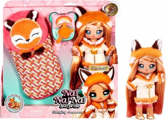 Na Na Na Surprise Sierra Foxtail Fox Doll cu accesorii camping 579397