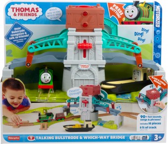 Thomas Friends Toy Train Set Talking Bulstrode Which-Way Bridge  HYP43 (limba chineza)