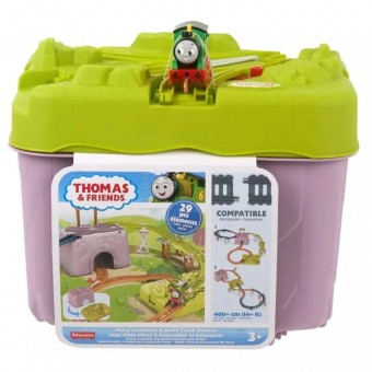Thomas si Friends set constructie sine cu locomotiva Percy HTG34