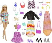 Barbie Advent Calendar Day-to-Night Chic and Style cu 24 de surprize si papusa inclusa GXD64 