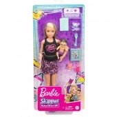 Barbie Babysitters Papusa Skipper cu Bebelus GRP10