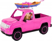 Barbie masina Camping Fun cu Papusa FNY40