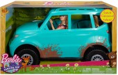 Barbie masina de teren SUV Camping Fun cu papusa FGC99
