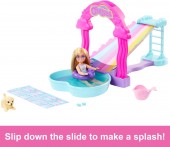 Barbie Chelsea Rainbow Water Slide HTK39