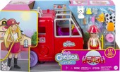Barbie Chelsea Set papusa si camion de pompieri HCK73