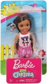 Barbie Club Chelsea papusa cu catel pe tricou FRL81 15 cm