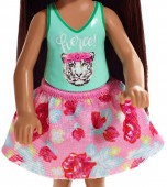 Barbie Club Chelsea Papusa cu tigru pe tricou FXG79 15 cm
