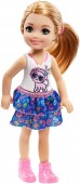 Barbie Club Chelsea papusa cu pisica pe tricou FRL82 15 cm