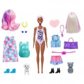 Barbie Color Reveal Day-to-Night papusa surpriza cu accesorii GPD54