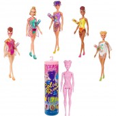 Barbie Color Reveal papusa surpriza cu accesorii, haine si incaltaminte, 30 cm GTR95