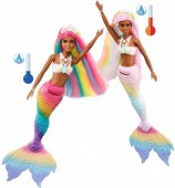 Barbie Dreamtopia papusa Sirena culori schimbatoare GTF90