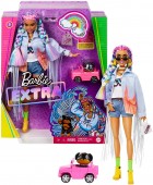 Barbie Extra  Papusa cu parul colorat si accesorii GRN29