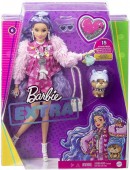 Barbie Extra Papusa cu Jacheta Roz si Ursuleti GXF08