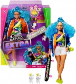 Barbie Extra Par Albastru si Skateboard GRN30
