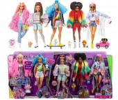 Barbie Extra set 5 papusi cu una EXCLUSIVA HGB61