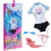 Barbie Fashion Dolphin Magic -costum de baie si delfin FBD86
