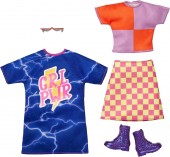 Barbie Fashion Girl Power Dress Top set 2 tinute  HBV69