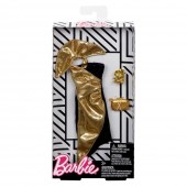 Barbie Fashion Night Outfit - Gold Dress FKT24 