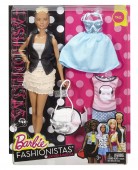Barbie Fashionistas Leather and Ruffles DTF07