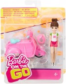 Barbie On The Go barbie cu masina roz FHV77