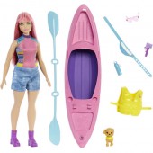 Barbie Papusa Daisy cu caiac HDF75