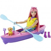 Barbie Papusa Daisy cu caiac HDF75