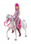 Barbie Papusa cu cal alb DHB68