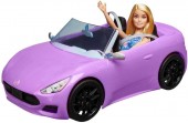 Barbie Purple Convertible Masina Cu Papusa HBY29