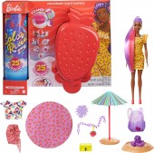 Barbie papusa Color Reveal Ultimate Capsuni set GTN18