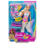 Barbie sirena Crayola colorabila GCG67