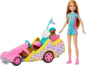 Barbie Stacie  Go-Kart Car cu papusa HRM08